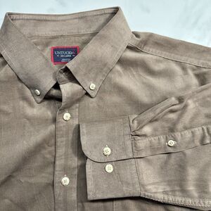 UNTUCKit Cramant Fine Corduroy Tan Button Up Shirt, Men's XXL